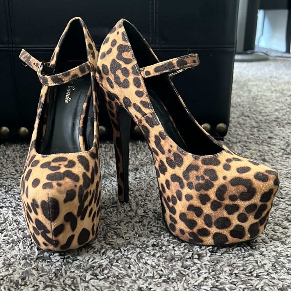 Eye Candie Leopard Platforms